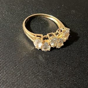 Vintage Pear Diamond Ring 10k Gold